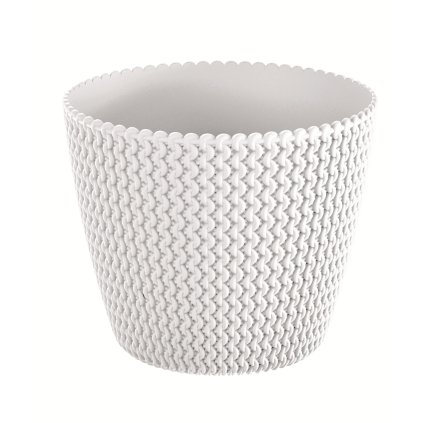 OBAL NA KVĚTINÁČ SPLOFY BÍLÝ 29 CM