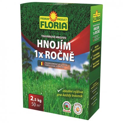 TRÁVNIKOVÉ HNOJIVO HNOJÍM 1X ROČNĚ 2.5KG