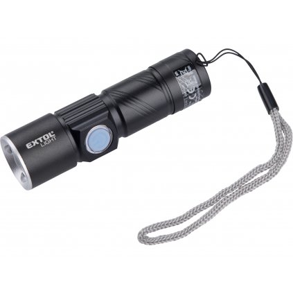 SVÍTILNA 150LM, ZOOM, USB NABÍJENÍ, XPE 3W LED