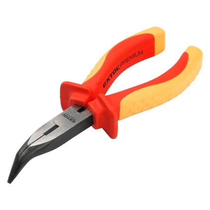 KLEŠTĚ PŮLKULATÉ ZAHNUTÉ ELEKTRIKÁŘSKÉ, 160MM, 1000V