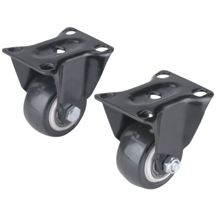 KOLEČKA PEVNÁ S PVC OBRUČÍ, SADA 2KS, PRŮMĚR 40MM
