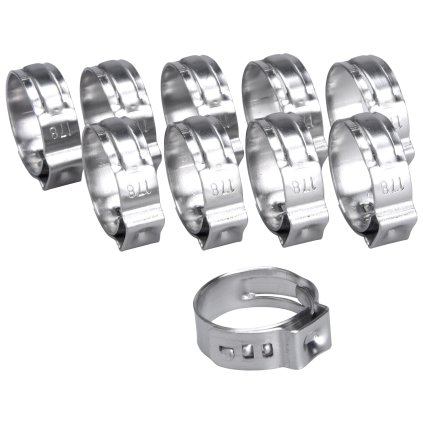SPONA NA HADICI, 10KS, ⌀17,8MM, INOX