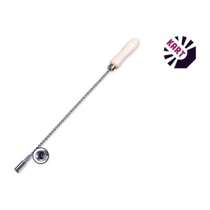 NÁSTAVEC ROUROVÝCH KARTÁČŮ 1M/M12 ZN DRÁT, DŘEV.RUKOJEŤ