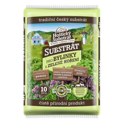 SUBSTRÁT FORESTINA - HOŠTICKÝ PRO BYLINKY A ZELENÉ KOŘENÍ 10 L
