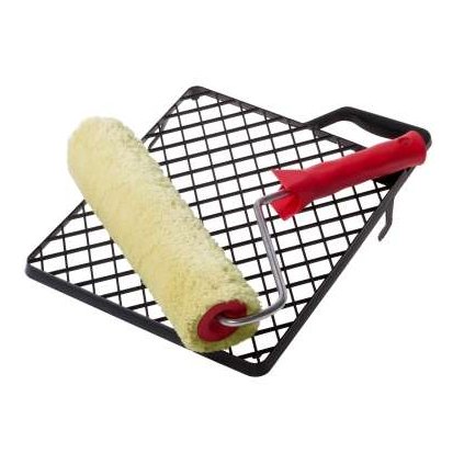 SADA VÁLEČEK SVĚTLE ZELENÝ, 25 CM, 18 MM CHLUP, POLYAKRYL, + DRŽADLO + MŘÍŽKA