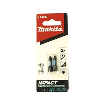 TORZNÍ BIT 1/4" IMPACT BLACK T25, 25MM 2 KS
