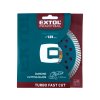 KOTOUČ DIAMANTOVÝ ŘEZNÝ, TURBO FAST CUT, SUCHÉ I MOKRÉ ŘEZÁNÍ, O 125X22,2X2MM