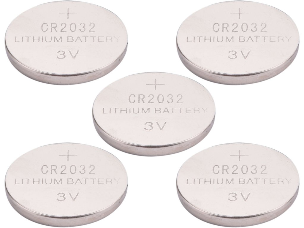 baterie lithiové, 5ks, 3V (CR2032)