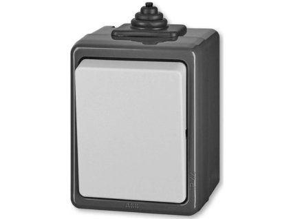 tlačítko šedé IP44 3553-80929