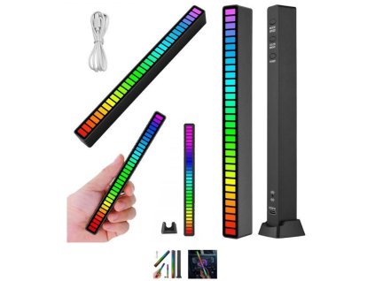 LED ambientní RGB osvětlení USB s dobíjecí baterii