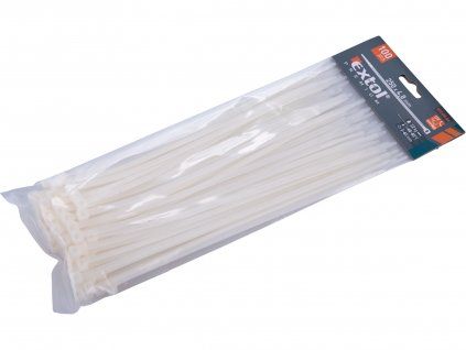 pásky na vodiče 4,8x250mm bílé