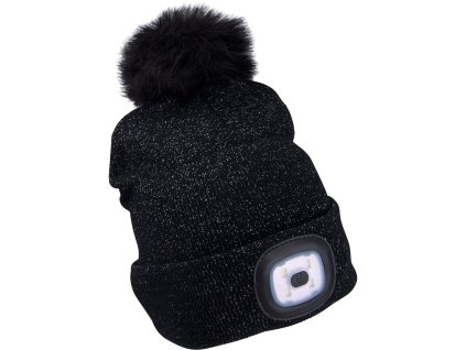 čepice s čelovkou 45Lm USB