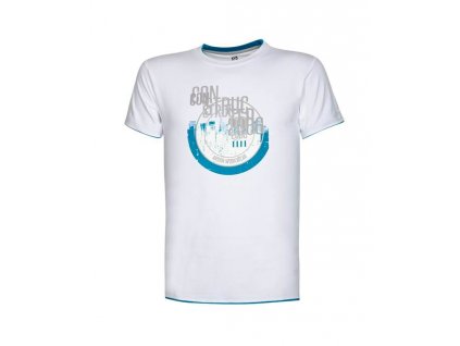 triko 4TECH potisk Constructed bílé 2XL