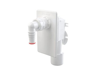 pračkový sifon podomítkový bílý