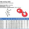 hák otočný 322A 1,5t