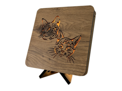 "Kočky" lampa 19x19cm
