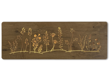 "Louka dlouhá" světelný obraz s baterií 120x40cm