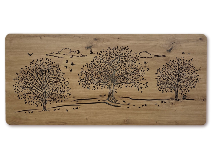 "Tři lípy" světelný obraz s baterií 110x50cm