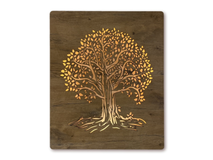 "Lípa" obrazové svítidlo s baterií 70x85cm