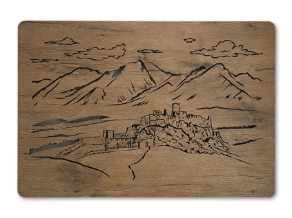 "Spišský hrad" světelný obraz 230V 90x62cm