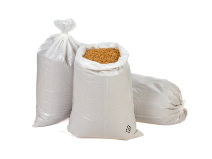 Obilné vrece polypropylénové 25 kg biele 50 X 80 cm kašírované