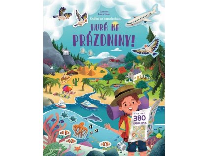 KNÍŽKA SE SAMOLEPKAMI - HURÁ NA PRÁZDNINY  Hannah Joli