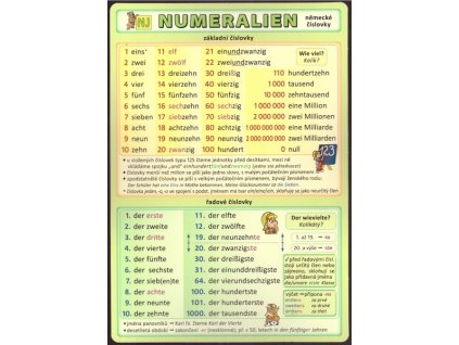 NĚMECKÉ ČÍSLOVKY