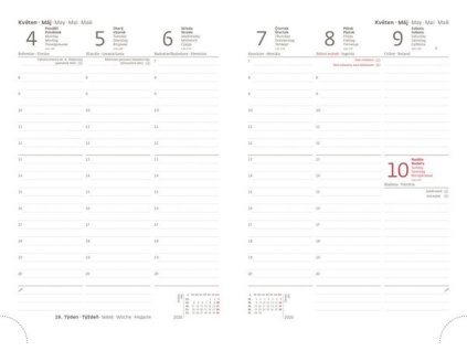 DIÁŘ TÝDENNÍ 2026 BLANKA MATRAGI - A5 S GUMIČKOU BLUE