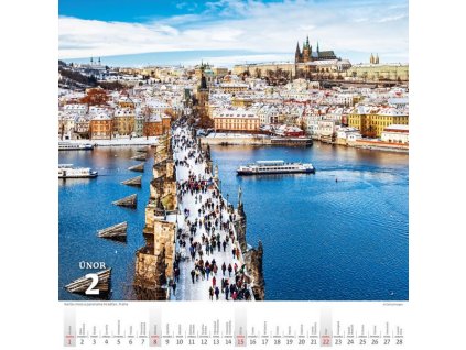 KALENDÁŘ 2026 - KŘÍŽEM KRÁŽEM ČESKOU REPUBLIKOU (JMENNÉ KALENDÁRIUM)