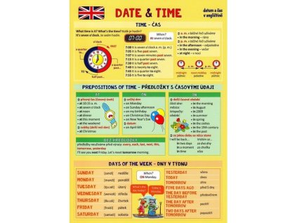 DATE & TIME / DATUM A ČAS V ANGLIČTINĚ