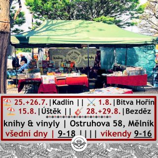 VENKOVNÍ AKCE DO KONCE PRÁZDNIN ⛱ ⚔ 🎸 Dva srpnové víkendy vynecháme jarmareční provoz. Jeden kvůli 💍 téměř v rodině 💛, a...