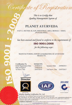 ISO_9001-2008_Certificate_Planet_Ayurveda_20151