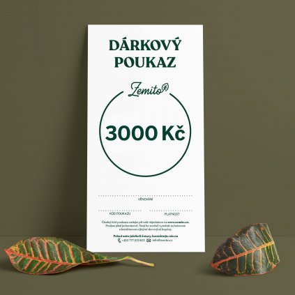 zemito poukazka 3000Kc CZ