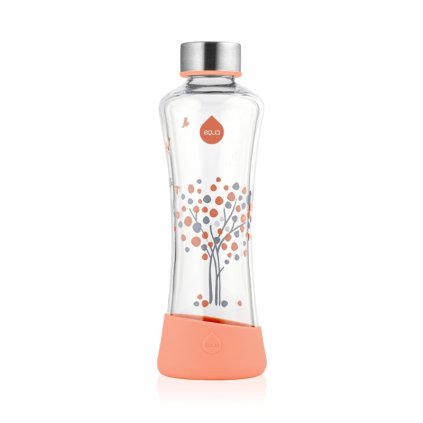 EQUA, Skleněná láhev SQUEEZE, 550 ml - Peach Tree