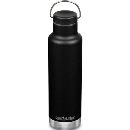 Klean Kanteen, Nerezová termoláhev - Insulated Classic Narrow w/Loop Cap - Black, 592 ml