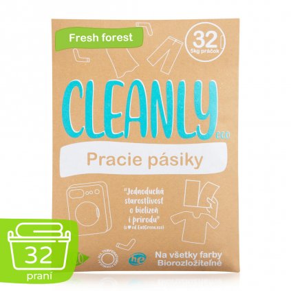 Cleanly Eco, Prací pásky Fresh forest na 32 praní
