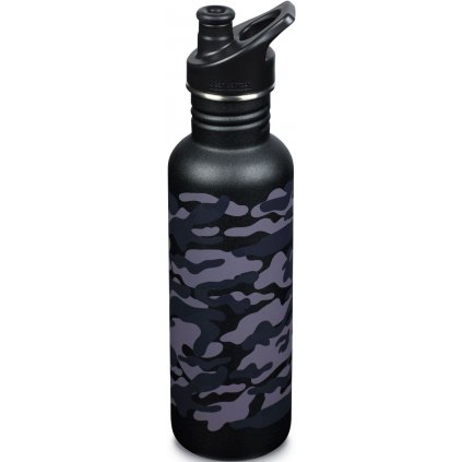 Klean Kanteen, Classic w/Sport Cap - black camo 800 ml