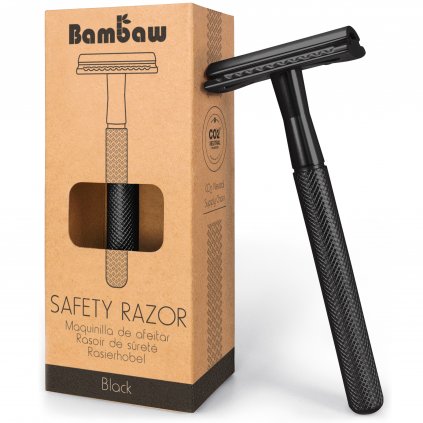 Bambaw Metal Safety Razor 1 Packshot Black 01