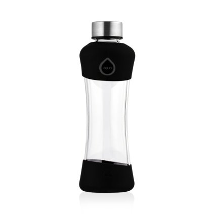 Equa, Sklenená fľaša SQUEEZE, 550 ml - ACTIVE Black