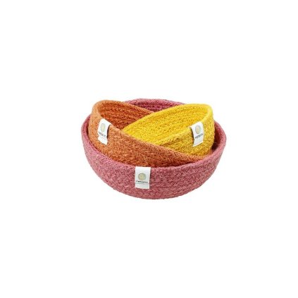 Misky z juty mini set Fire - 3ks