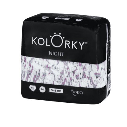 Kolorky, Nočné plienky M, 5 - 8 kg - Jednorožec