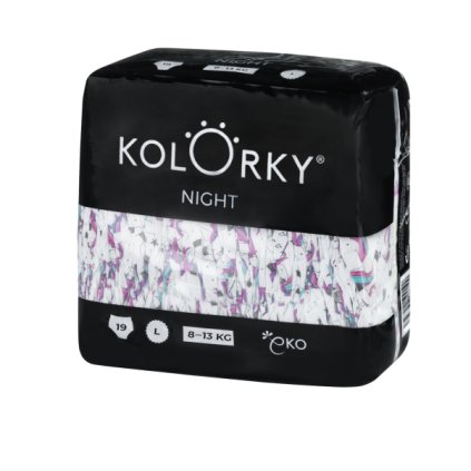 Kolorky, Nočné plienky L, 8 - 13 kg - Jednorožec
