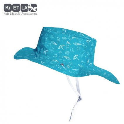 KiETLA, Obojstranný klobúčik s UV ochranou - 52 cm - Swimming Pool