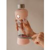 Equa, Sklenená fľaša SQUEEZE, 550 ml - ACTIVE Peach