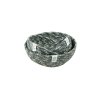 jute mini bowl set greywhite