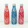 insulated stainless steel bottle flowers blue 500ml (1)
