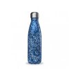 insulated stainless steel bottle flowers blue 500ml