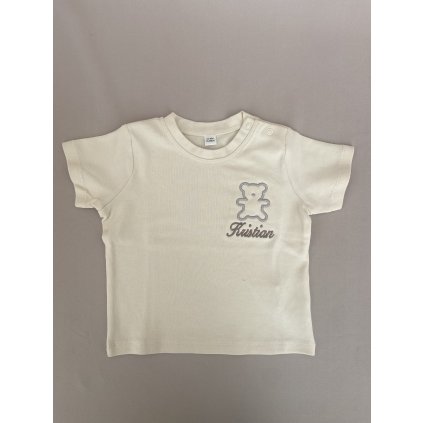 Tričko s výšivkou medvídka a jména Kristian