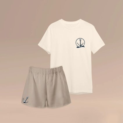 CZ PanskePyzamo Potisk Kotva Bezova