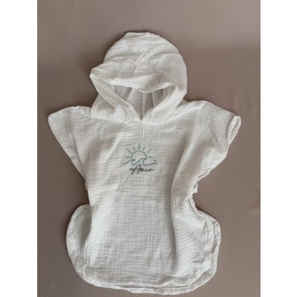 Mušelínové pončo s výšivkou Amir